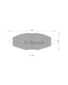 Bosch 0986AB3060 Brake Pad Set DB1368BL - Set