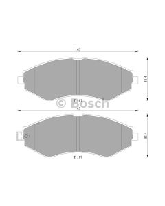 Bosch 0986AB3061 Brake Pad Set DB1347BL - Set