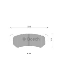 Bosch 0986AB3071 Brake Pad Set DB1690BL - Set