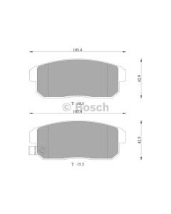 Bosch 0986AB3075 Brake Pad Set DB1493BL - Set