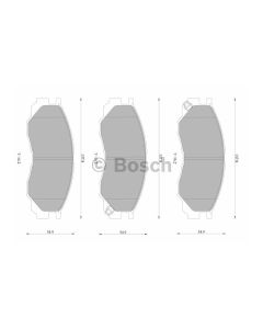 Bosch 0986AB4397 Brake Pad Set DB1297BL - Set