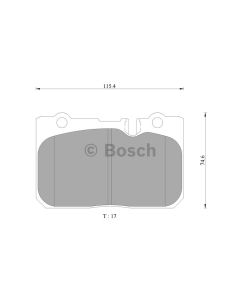 Bosch 0986AB9325 Brake Pad Set DB1421BL - Set