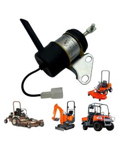12V Fuel Shut-Off Solenoid suits Kubota 16851-60015 
