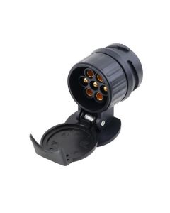 13 Pin Euro Round Socket on Car to 7 Pin Large Round Plug on Trailer