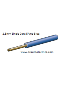 Blue Single Core Cable 3mm - Cut to Length