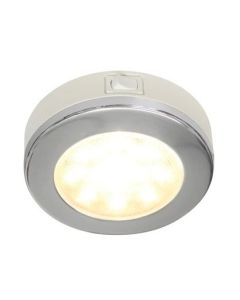 Hella 2JA980828112 Warm White With Polished 316 Stainless Steel Rim And Spacer Ring/Switch