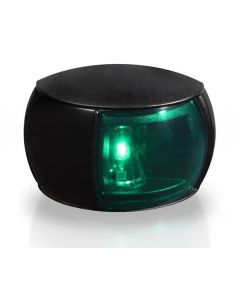 Hella 2LT 980 520-201 2 NM NaviLED Starboard Navigation Lamp - Black Shroud, Coloured Lens