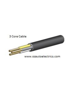 Tycab White, Yellow & Brown 3 Core Cable 3mm 100m Roll