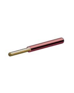 Black with Red Trace Single Core Cable 3mm (1m)