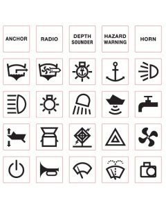 Narva 63178BL RV & Marine Sticker Set