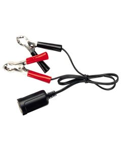 Narva 81034BL Battery Clips with Extended Lead and Accessory Socket