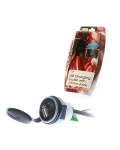 Aerpro APUSB35E 12V Adaptor Socket With USB Charging & 3.5mm Input
