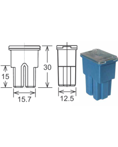 Pal Fuse Female Terminal Large ASF040 - Green 40A 32VDC