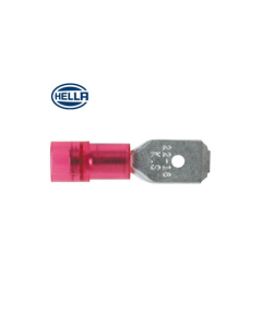 Hella PC Insulated Male Blade Terminals - Red (Pack of 10) (8209) 