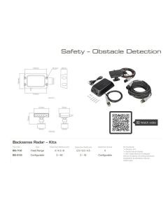 Brigade Backsense BS-7100 Fixed Range Radar Kit