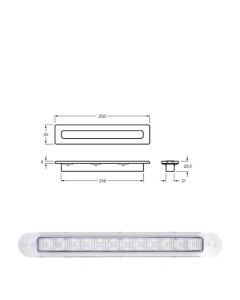 Hella High Efficacy LED Interior Lamp - White, 12V DC (2641HB-12V) 