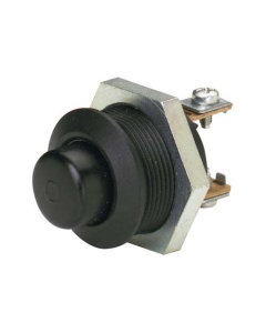Hella Off-(On) Starter Push Button Switch - Spring Return, Black (4501)