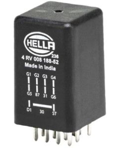 Hella 4RV008188521 After-Glow Relay Control Unit - 11 Pin (12V)