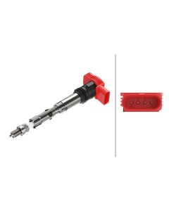 Hella 5DA193175701 Ignition Coil - 12V