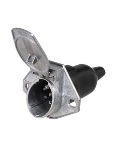Hella 4935 7 Pole SAE Metal Trailer Socket