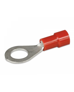 Hella 8242 Insulated Eye Terminals - Red, 6.3mm (Blister Pack 15)