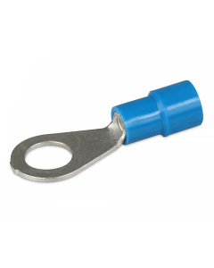 Hella 8244 Insulated Eye Terminals - Blue, 6.3mm (Blister Pack 20)