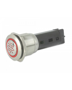 Hella 958.456-001 Warning Buzzer 12V 80db W/ LED Ring and Red Illumination 