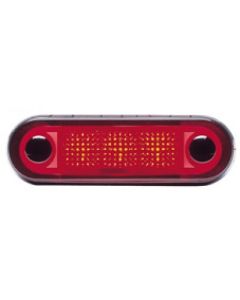 Hella 95951071 LED Wide Rim Rectangular Courtesy Lamp -12 Volt, Red Lens (Red Light)