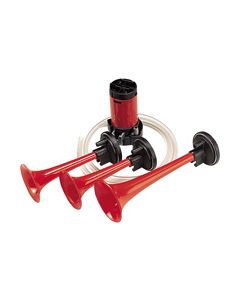 Hella Air Horn Kit - Triple Trumpet, 12V DC (6007) 