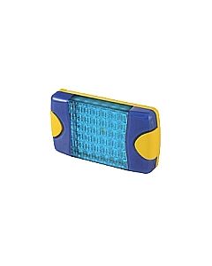 Hella Mining HM95903760 DuraLed M-Series High Intensity Warning Beacon - Narrow Beam Bare Wire, Blue