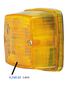 Hella Lens Amber to suit Hella 2147 (9.2147.01) 