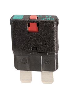 Hella Manual-Reset Circuit Breaker - 25A, 10-28V DC (8735)