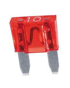 Hella 8773MINI 10A Red Mini Blade Fuses (Pack of 10)