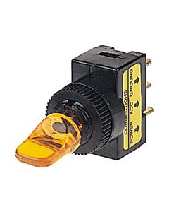 Hella Off-On Toggle Switch - Amber Illuminated, 12V (4424)