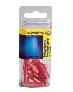 Hella PC Fully Insulated Female Blade Terminals - Red (Pack of 10) (8206)