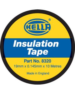 Hella PVC Electrical Insulation Tape - Black, 10m (8320)