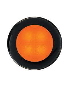 Hella Round LED Courtesy Lamp - Orange, 24V DC (98050861)