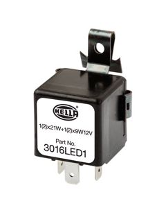 Hella 3016LED1 Solid State Electronic Flasher Unit - 3 Pin, 12V DC
