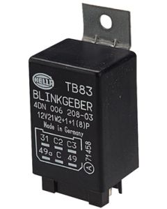 Hella Solid State Electronic Flasher Unit - 6 Pin, 12V DC (3033)