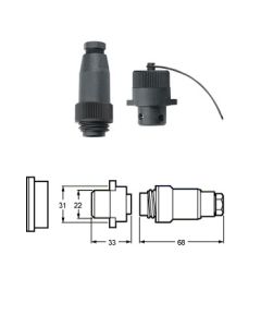 Hella 2783 3 Pole Plug and Socket