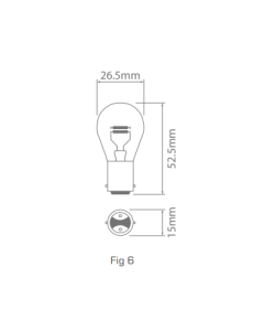 Ionnic 1098/10 Globe Halogen 12V 20/5W  BA15D