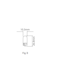 Ionnic 2841/10 Globe Halogen Wedge 24V 3W W2.1x9.5d