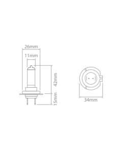 Ionnic 64210CB Globe Halogen H7 12V 55W BLUE PX26d