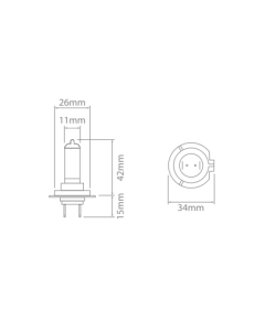 Ionnic 64215 Globe Halogen H7 24V 70W PX26d