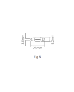 Ionnic 6430/10 Globe Halogen Festoon 24V 3W SV7 (28mm)