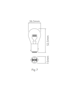 Ionnic 7537/10 Globe Halogen 24V 21/5W BAY15d