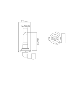 Ionnic 9006CB Globe Halogen HB4 12V 51W P22D C/Blue