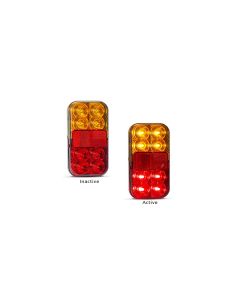 LED Autolamps 149BAR4P Stop/Tail/Indicator/Reflector Combination Lamp with 4 Pin Plug (Bulk Single)