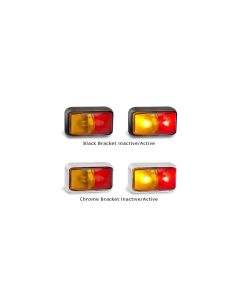 LED Autolamps 58ARM Red Amber Side Marker Lamp (Blister Single)