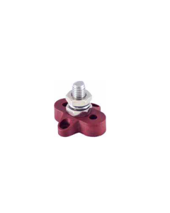 Prolec JBSM10R Single Stud Stand Alone Junction Block - 34mm Red